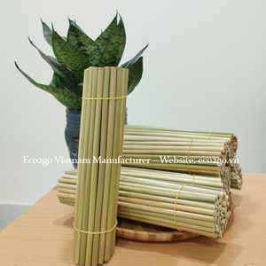 2025 Venta al por mayor Eco2go Vietnam Pajitas de hierba verde Buen precio Accesorios ecológicos para bebidas - Product Image 2