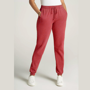 Women's 100% Cotton Mid Waist Sweatpants Streetwear <b>Drawstring</b> Pant Customized Logo Printing Breathable OEM <b>Trouser</b> - Product Image 1