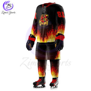 เครื่องแบบกีฬาของผู้ชายเครื่องแบบฮ็อกกี้น้ำแข็งพิมพ์ลายซับลิเมชันเป็นมิตรกับสิ่งแวดล้อมน้ำหนักเบาใส่สบายดีไซน์ไม่ซ้ำใคร - Product Image 2