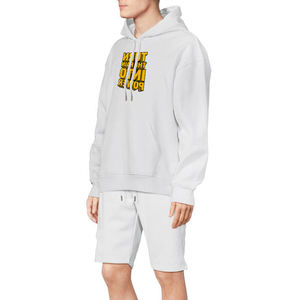 Fabricant de haute qualité sweats à capuche cordon personnalisé DTF impression poids lourd 500gsm coton polaire hommes Streetwear à capuche - Product Image 5