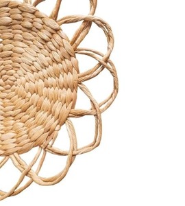 Napperon en jacinthe d'eau en forme de fleur à la mode produits écologiques fabriqués au Vietnam napperon tissé de décoration de table en gros - Product Image 3