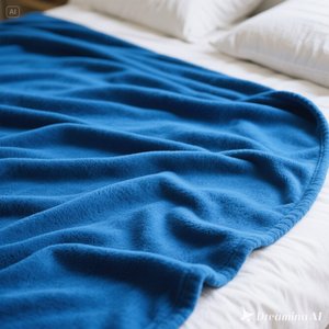 Manta polar suave de noche estrellada de lujo Cozy Plain Blue King Size - Product Image 3