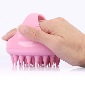 Hair Scalp <b>Massage</b> Brush Comb Silicone Bristles Handle Shampoo Brush Deep Clean Health Beauty 5 colour options - Product Image 4