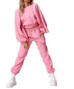 Spring Stretch Slim Fit <b>Women'S</b> Sweatshirt And Pant Hooded Sets Sport <b>Leisure</b> <b>Suit</b> Solid Color Track <b>Suit</b> Casual Two Pieces Set - Product Image 1