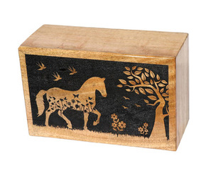 Urnes funéraires en bois modernes et décoratives, faites à la main, pour hommes et femmes - Product Image 1
