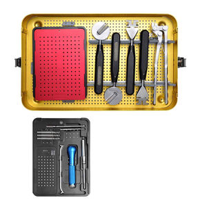 ชุดเครื่องมือผ่าตัดแบบปรับแต่งได้ชุดอุปกรณ์ผ่าตัดสแตนเลสไทเทเนียมแบบแมนนวลนำกลับมาใช้ใหม่ได้ - Product Image 1