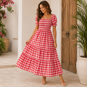 Tela de Popelina 100% Algodón Orgánico, Teñida con Hilo, Transpirable, Ecológica, a Cuadros de Colores para Camisas de Niños y Niñas, Textil para el Hogar - Product Image 4