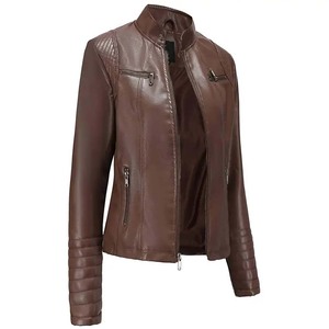 100% vraies femmes veste en cuir nouveau décontracté élégant en cuir véritable veste Premium 2025 vente en gros veste en cuir vêtements mode - Product Image 2