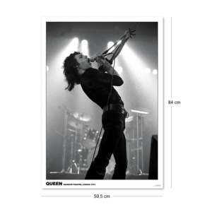Freddie Mercury Queen <b>Poster</b> 1974 Rainbow Theatre London Modern Style 61x91,5 cm Paper Wall Art - Product Image 2