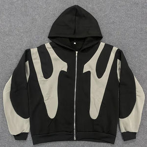 2025 coupe régulière à capuche logo brodé personnalisé impression numérique hiver polaire lourde pour Streetwear hommes vêtements vente en gros - Product Image 1