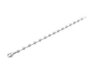 Pulsera Elegante de Corte Redondo con Incrustaciones de Diamantes de Laboratorio de 1.25 Ct F-G VS en Platino, Joyería de Regalo para Uso Diario - Product Image 1