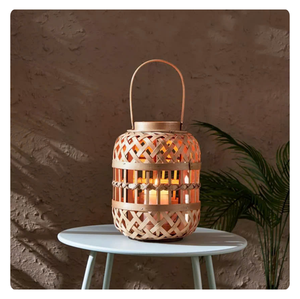 ÉVASÉE ÉLÉGANTE! LANTERNES EN BAMBOU DE QUALITÉ SUPÉRIEURE-DÉCOR ÉLÉGANT POUR LES JARDINS, LES PATIOS ET PLUS - Product Image 1