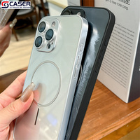 Le nouvel anneau magnétique circulaire ultra-mince en gaze de plumes mat Anti-chute étuis de téléphone portable durs pour iphone 17 16 15 Pro Max
