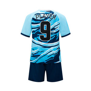 Camiseta de fútbol con nombre personalizado de secado rápido para hombre, kits de equipos deportivos para jóvenes con uniforme de fútbol de tela sublimada - Product Image 2