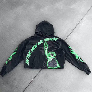Sudadera con Capucha Cuadrada de 500 g/m², Personalizada, Lisa, Teñida, de Invierno, Ecológica, de Poliéster/Algodón - Product Image 4