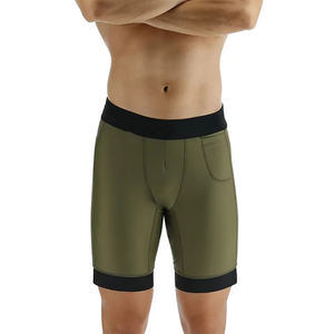Nouveauté Shorts de compression pour hommes Teint uni Couche de base unie Fitness Gym Entraînement Shorts serrés Dernière mode Non tissé - Product Image 1