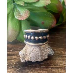 Anillo de Plata de Ley Tom Hawk con Piedra Natural de Corte Princesa, Talla 5.5, Chapado en Rodio, Joyería Fina - Product Image 1