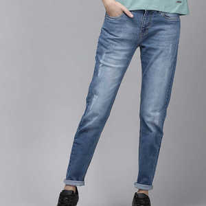 กางเกงยีนส์สำหรับผู้หญิงเอวสูงปานกลางระบายอากาศได้ดีขนาดใหญ่พิเศษสำหรับฤดูร้อน - Product Image 6