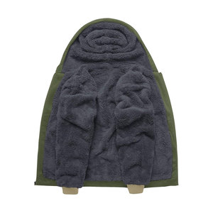 Vente en gros ODM/OEM de puls pour hommes et femmes sweat à capuche en polaire décontracté à fermeture éclair complète polyester/coton avec impression de logo personnalisé pour la saison d'hiver - Product Image 2
