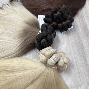 Vente flash!! 100% vietnamien cheveux humains Machine trame extensions de cheveux humains cheveux bruts cuticule alignée - Product Image 3
