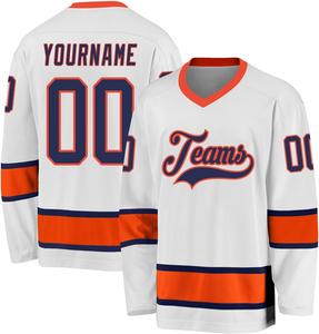 2025 personnalisé 100% Polyester maillots de Hockey sur glace d'équipe de haute qualité maillot de sport respirant avec impression par sublimation brodée - Product Image 3