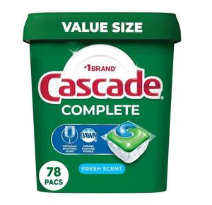 Cápsulas completas para lavavajillas Cascade, detergente para lavavajillas, ActionPacs con aroma a limón, suministros de limpieza, 78 unidades - Product Image 5