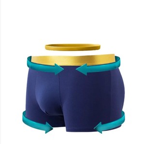 Logotipo personalizado de fábrica Clásico Elegante Cómodo Ropa interior para hombres Hombres Color sólido Boxers largos 100% Algodón Pantalones cortos para hombres Bragas - Product Image 2