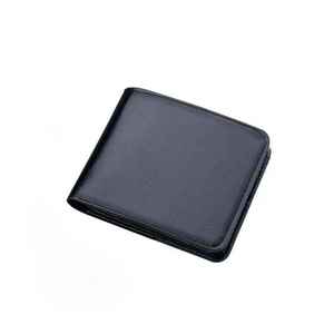 Portefeuille pour homme en cuir véritable haut de gamme, design unique, fermeture éclair, longueur longue, doublure en polyester imperméable - Product Image 1