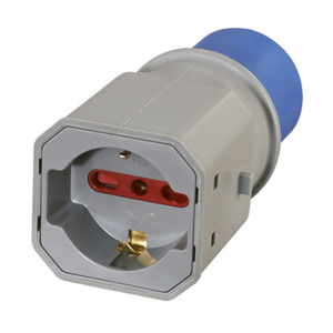 Adattatore Industriale 16A 220V - Bipasso Schuko Figura 8 - Product Image 1