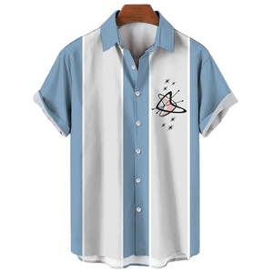 Nouveau 100% coton biologique chemises pour hommes col montant personnalisé respirant chemises décontractées de haute qualité élégant manches courtes - Product Image 5