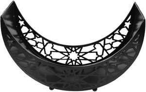 High Quality Metal Moon Shape Dry Fruit Platter For Ramadan <b>Eid</b> Home Decoration From India - Product Image 4