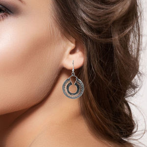 New Women's Fashion Drop <b>Earrings</b> Personalized Exaggerated Hollow Long <b>Dangling</b> Drop <b>Earrings</b> Wholesale Custom Made <b>Fine</b> Jewelry - Product Image 2