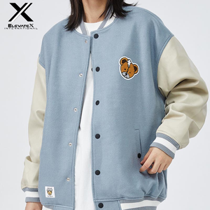 Veste universitaire en laine matelassée personnalisée pour femmes Design unique coupe-vent 100% tissu imprimé en laine avec poche Ladies' Letterman Autumn - Product Image 1