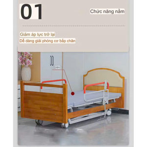 Lit médical ergonomique ECU PLUS certifié ISO, mobilier hospitalier, construction en acier et métal, garantie de 3 ans - Product Image 5