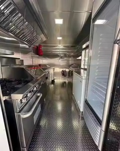 รถขายอาหารเคลื่อนที่เคลื่อนที่ได้มีอุปกรณ์ครบครันรถขายอาหารไอศกรีมรถเข็นขายอาหารกลางแจ้ง - Product Image 5