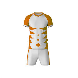 Maillot de rugby rétro unisexe personnalisable, vêtements de sport décontractés durables, respirants, à séchage rapide, évacuant l'humidité, 100% polyester - Product Image 3