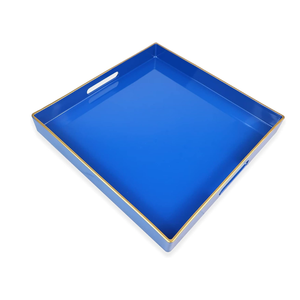 Bandeja decorativa cuadrada moderna de laca Bandeja de mesa de servicio de café para baño otomano Cocina al por mayor de Vietnam - Product Image 2