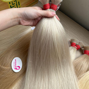 ผมต่อแบบ Remy สำหรับต่อผมมนุษย์ผมธรรมชาติแบบลอนผมตรงแบบนุ่มจำนวนมากจากเวียดนาม100% - Product Image 1