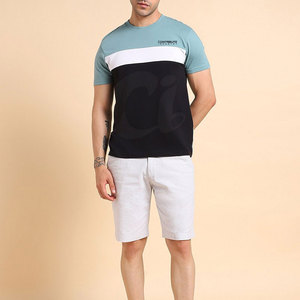 เสื้อยืดลำลองคุณภาพสูงสำหรับผู้ชาย ผ้าฝ้ายถัก 100% แขนสั้น น้ำหนักเบา สีพื้น ใส่สบาย ระบายอากาศได้ดี - Product Image 4