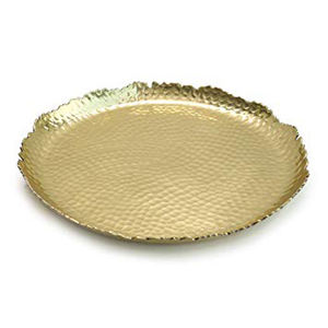 Plateau de service en métal gris avec poignée de forme ronde pour la maison et l'hôtel plateaux de service de table pour aliments et boissons - Product Image 5