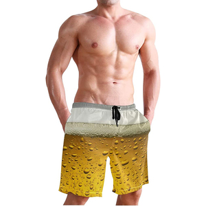 Shorts cargo d'été pour homme de marque personnalisée, décontractés, taille élastique, deux poches, coupe régulière, spandex/polyester, motif uni, service OEM - Product Image 1