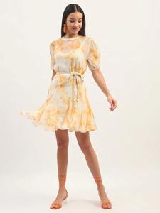 Robe courte indienne en coton imprimé floral personnalisé Style décontracté pour la mariée mariage lune de miel vêtements d'été cadeau pour elle - Product Image 4