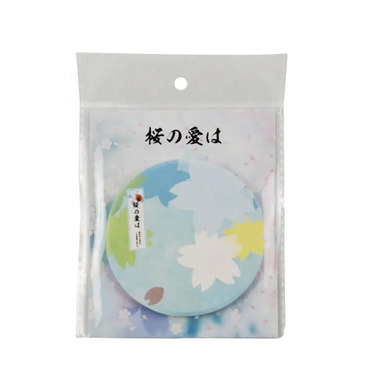 Cheap custom logo printing bulk fancy office stationery accessories die cut adhesive colorful sticky notes kawaii memo pads