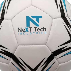 Balón de entrenamiento de fútbol de Next Tech Industries, material de PU para fines de entrenamiento con diseño personalizado y logotipo personalizado - Product Image 3