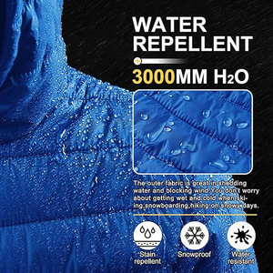 Veste matelassée à capuche pour hommes, prête pour le voyage, isolée, poignets élastiques, vente en gros OEM usine exportateur hiver - Product Image 5