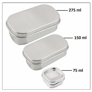 Phong Cách Cổ Điển Nhỏ Thép Không Gỉ Hình Chữ Nhật <span class=keywords><strong>Container</strong></span> Thân Thiện Với Môi Trẻ Em Kim Loại Lưu Trữ Cho Tươi Ins Thực Phẩm Cho Đồ Ăn Nhẹ Các Loại Hạt - Product Image 5