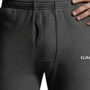 Men Waffle Knit Thermal <b>Jogger</b> Pants Elastic Waist <b>Slim</b> Fit Warm Lounge Bottoms Soft Stretch Cuffed Trousers Winter Wear Comfort - Product Image 6