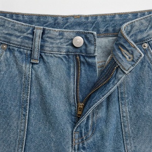 <b>Women's</b> Customized Distressed Denim Cargo Pants <b>Women</b> Baggy Loose Customized Color <b>Jeans</b> With Side Pockets <b>Women</b> Pants New - Product Image 4