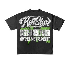 T-shirt pour homme imprimé sur mesure, prix d'usine, anti-rétrécissement, sérigraphie de haute qualité, 100% coton, hip-hop, écologique, 180g - Product Image 3
