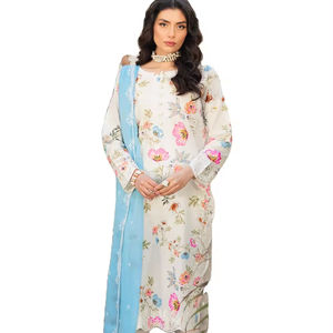 ชุดผ้าจอร์เจียสำหรับงานปักผ้าสไตล์อินเดียและปากีสถานขนาดใหญ่ดีไซน์ล่าสุด - Product Image 1